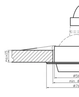 Stropní svítidlo MR16 hliník saténově černé SA-02