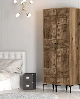 Šatní skříň Kumsal PP - Walnut