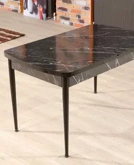 Extendable Dining Table Trend Bendır - Black, White