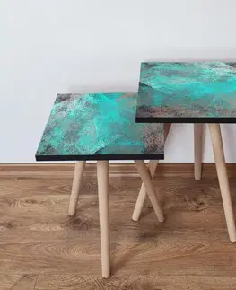 Sada odkládacích stolků (2 kusy) 2Shp57 - Turquoise