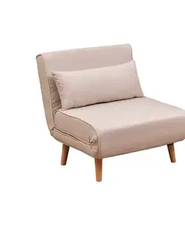 Rozkládací křeslo Folde Single - Cream