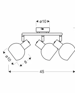 NOVO lampa sufitowa spirala satyna nikiel 3x40W E14 klosz biały