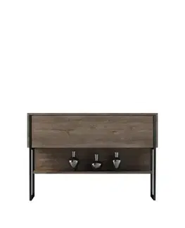 Komoda Luxe - Black, Walnut