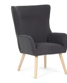 Křeslo ušák GREY2, šedá