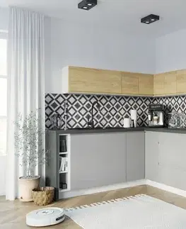 ArtExt Kuchyňská skříňka horní pro mikrovlnnou troubu AVELLINO | W2MK 60 Barva korpusu: Černá