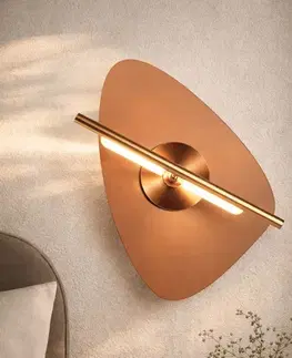 RELAX lampa kinkiet mosiężny 5W LED 3000K klosz bursztynowy