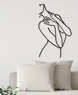 Dekorativní kovový doplněk na zeď Woman Lines