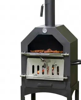 Multifunkční zahradní gril, udírna, pizza pec Italia
