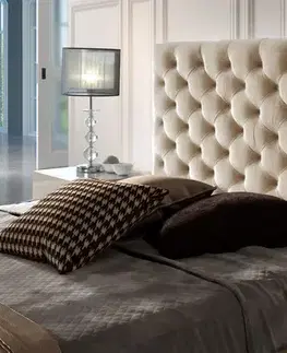 Estila Chesterfield čalouněná postel Gala v moderním stylu s úložným prostorem 140-180cm