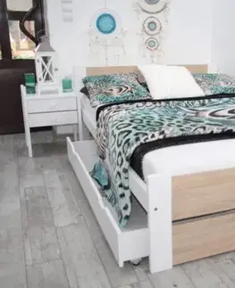 Elvisia Postel LEA s roštem | 90 x 200 cm Barva: Šedá