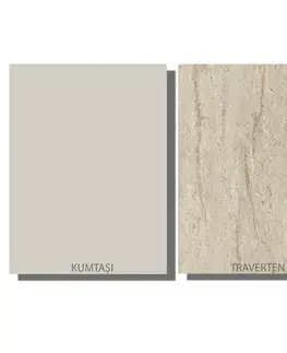 Konzolový stolek Veyron - Travertine, Sandstone
