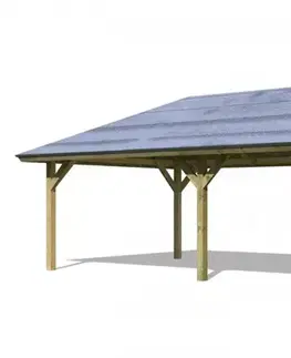 Dřevěný přístřešek / carport 431 x 778 cm Dekorhome