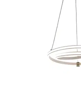 SANTA lampa wisząca złoty 32W LED 3000, 4000, 6500K maskownica biały