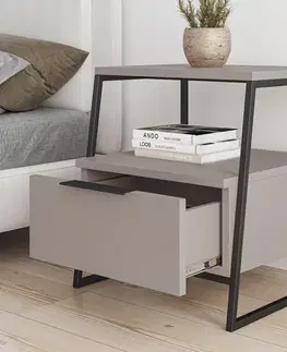 Noční stolek Pal - Light Mocha v2