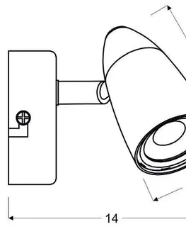 LED nástěnná lampa 4W LIBERTY chrom