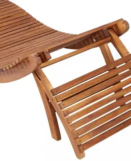 Zahradní lehátko D02433 akácie Dekorhome