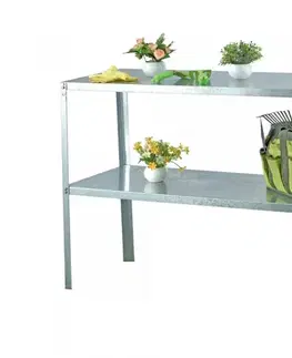 Ocelový regál do skleníku Dekorhome Lanitplast