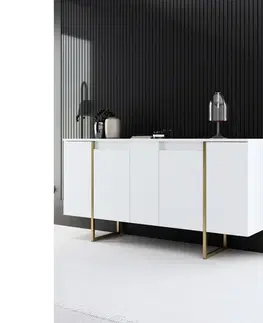 Skříňka Luxe White and Gold