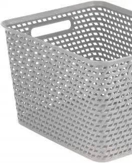 CURVER - Košík úložný STYLE L šedý 29,3x22,5x35,5cm