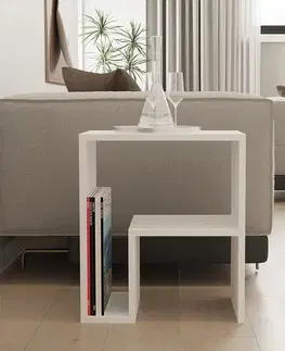Odkládací stolek Yepa White