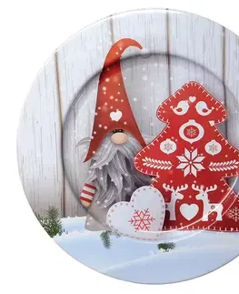 PROHOME - Dekorační talíř 33cm vánoční