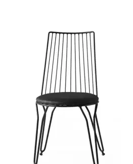 Sada jídelních židlí Ada Black and Black, 2 ks