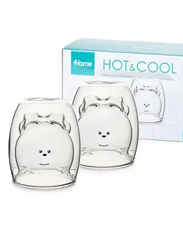 4Home Termo sklenice Hot&Cool Lady Bear 250 ml, 2 ks