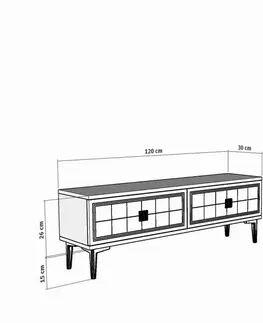 TV stolek Yuka 120 - White