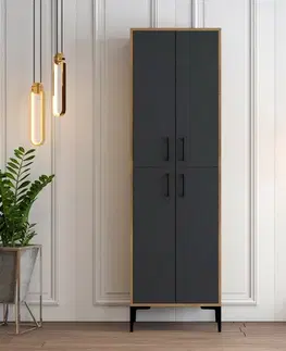 Skříň Berlin Walnut and Anthracite