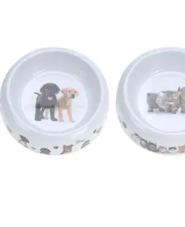 PROHOME - Miska pro psa / kočku 18cm melamin různé motivy