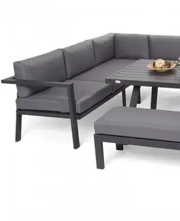 Zahradní sedací souprava 5 ks GH5623 šedá / taupe