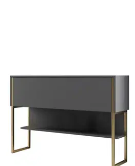 Komoda Luxe - Gold, Anthracite