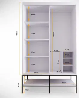 Šatní skříň Martin 120 - White