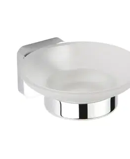 SAPHO INSIA mýdlenka, mléčné sklo, chrom IS002