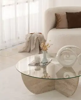 Konferenční stolek Lily Travertine