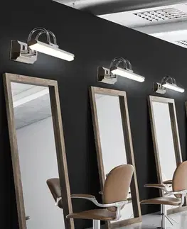 Nástěnná koupelnová lampa chromová LED 7W 40cm nastavitelná Gizel