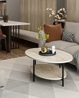 Konferenční stolek Elis - Travertine