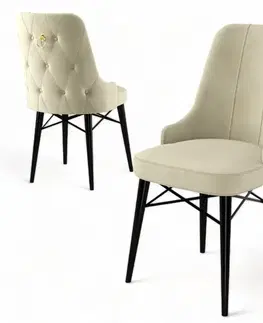 Sada židlí (4 kusy) Pare - Cream, Black