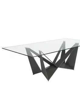 Estila Luxusní jídelní stůl Urbano obdélníkový skleněný 180-240cm