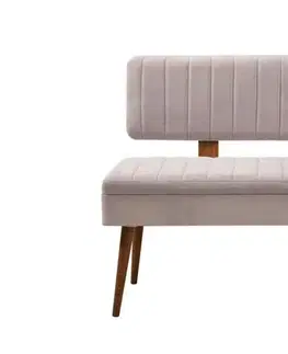 Set s rozkládacím stolem, židlemi a konzolou (6 kusů) Vina Bench 04 0701 - Walnut, Grey