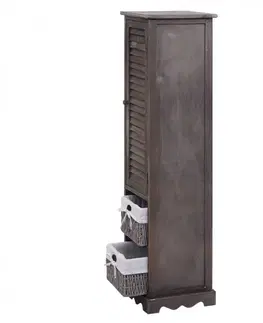 Vysoká koupelnová skříňka H20