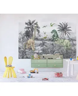 Dětská fototapeta Dino 252 x 182 cm, 4 díly