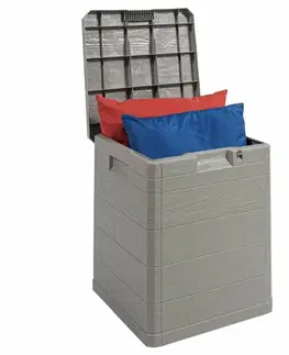 Úložný box na polstry Woody šedá, 90 l