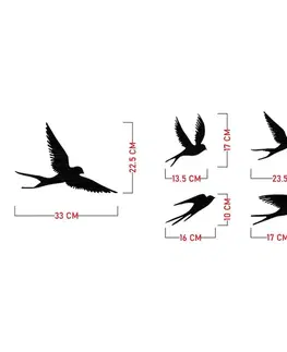 Dekorativní kovový doplněk na zeď Crow