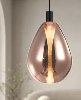 Lampa wisząca Denso 30 szklana kula miedziana do jadalni nad stół