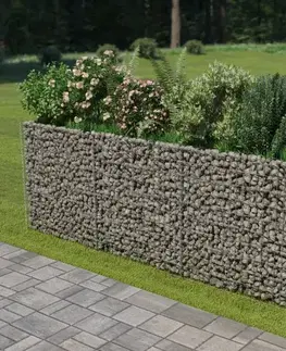 Gabionový vyvýšený záhon pozinkovaná ocel Dekorhome