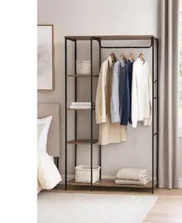 Věšák s policemi LOFTY GRID Combo