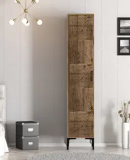 Šatní skříň Kumsal P - Walnut