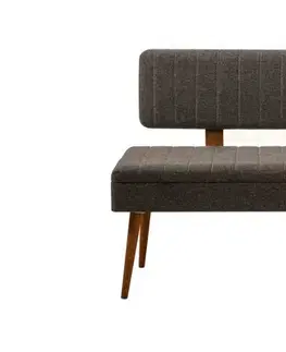 Jídelní set s rozkládacím stolem a židlemi (6 kusů) Vina - Walnut, Anthracite