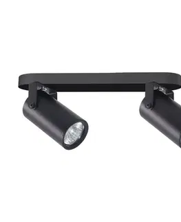 Stropní lampa Gary černá, 2x15W GU10, stínidlo černé
